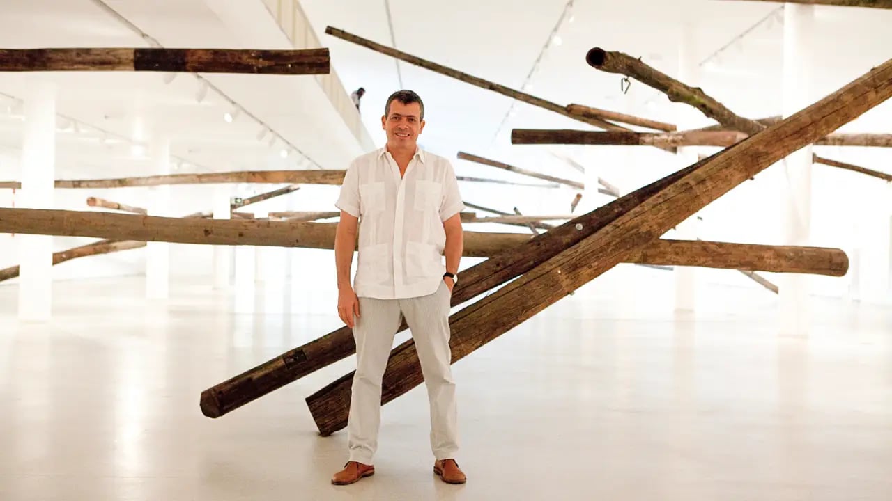 Carlito em 2013: na montagem original de 'Sala de Espera', no MAC-USP (Acervo Carlito Carvalhosa/Div