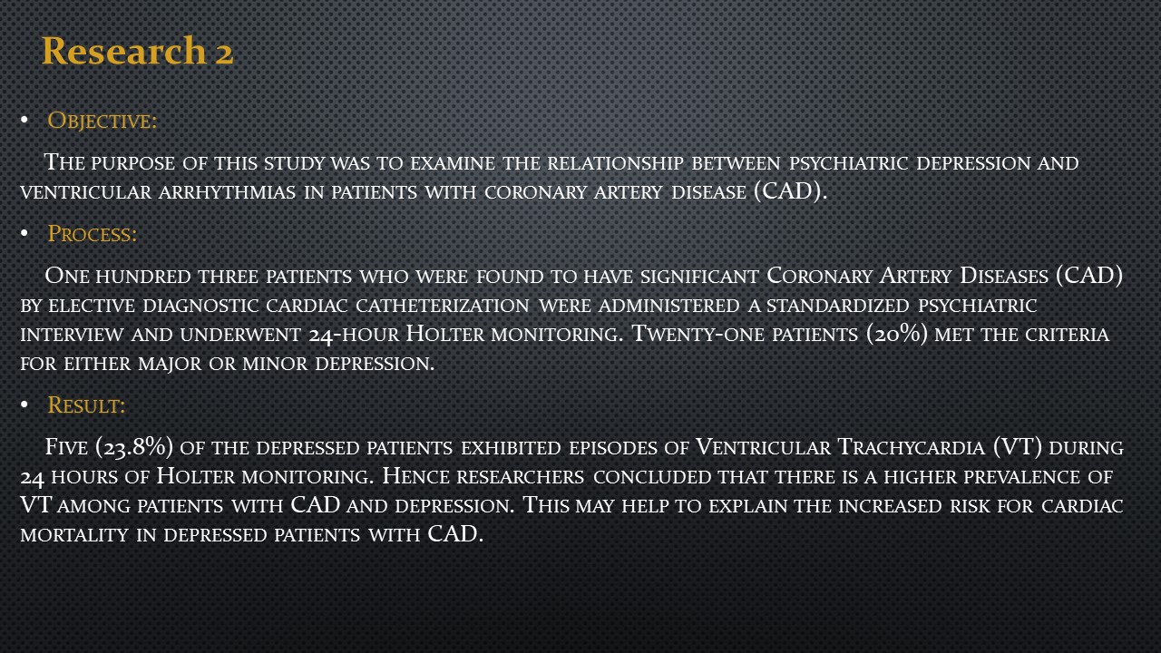 Research 2 on Emotions causing Diseases