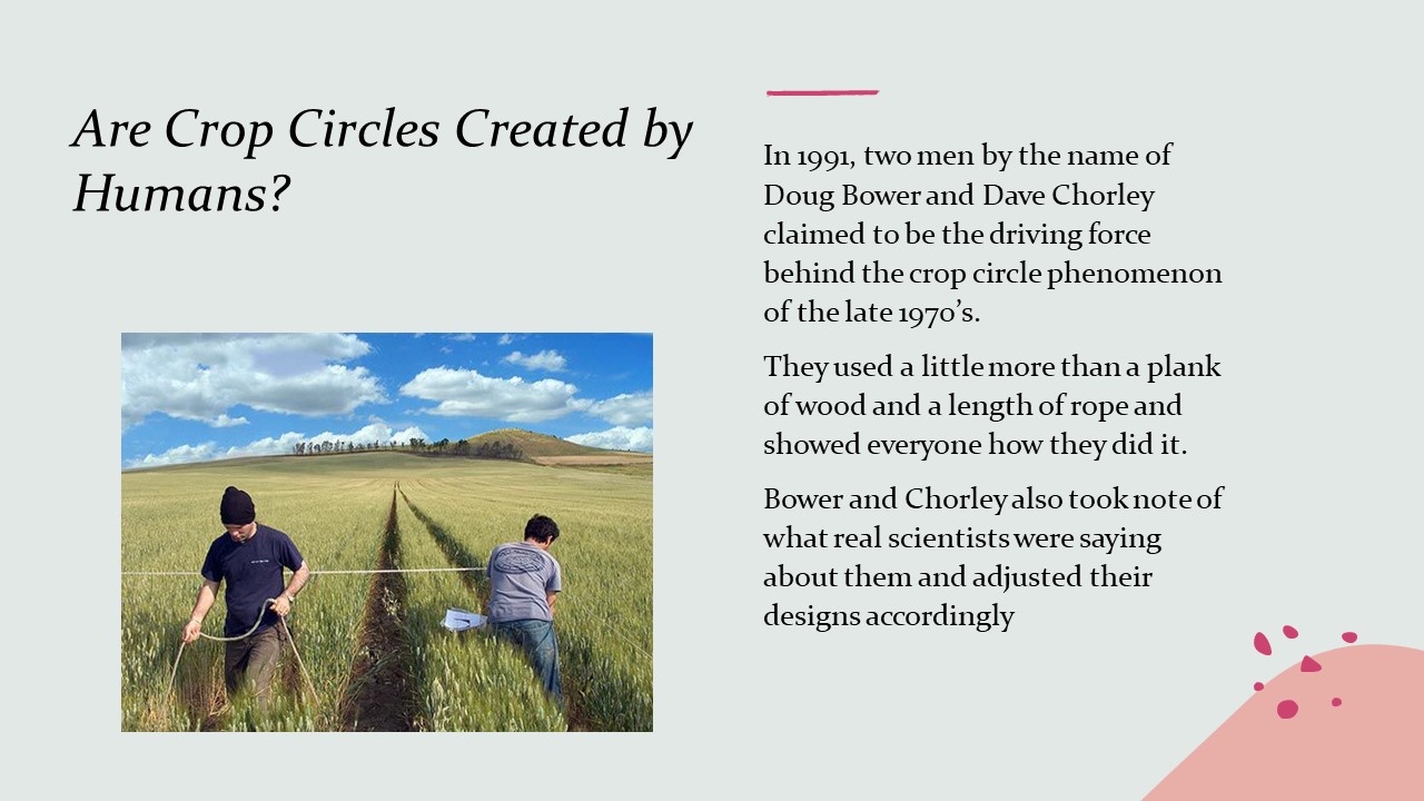 Are Crop Circles created by Humans