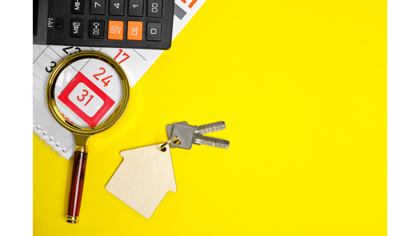 End of tenancy cleaning magnifying glass move out date