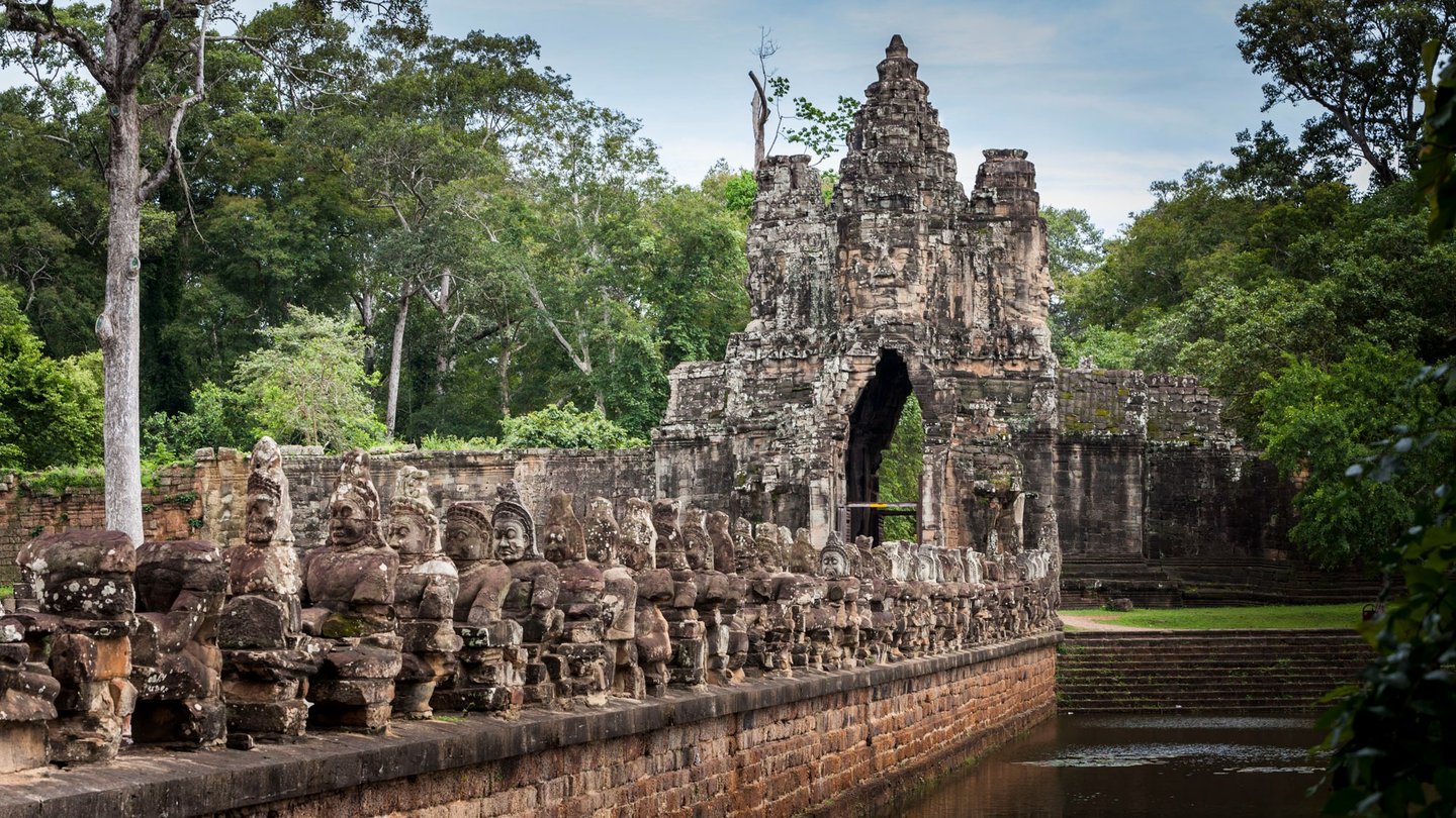 South gate of Angkor Thom. Cambodia