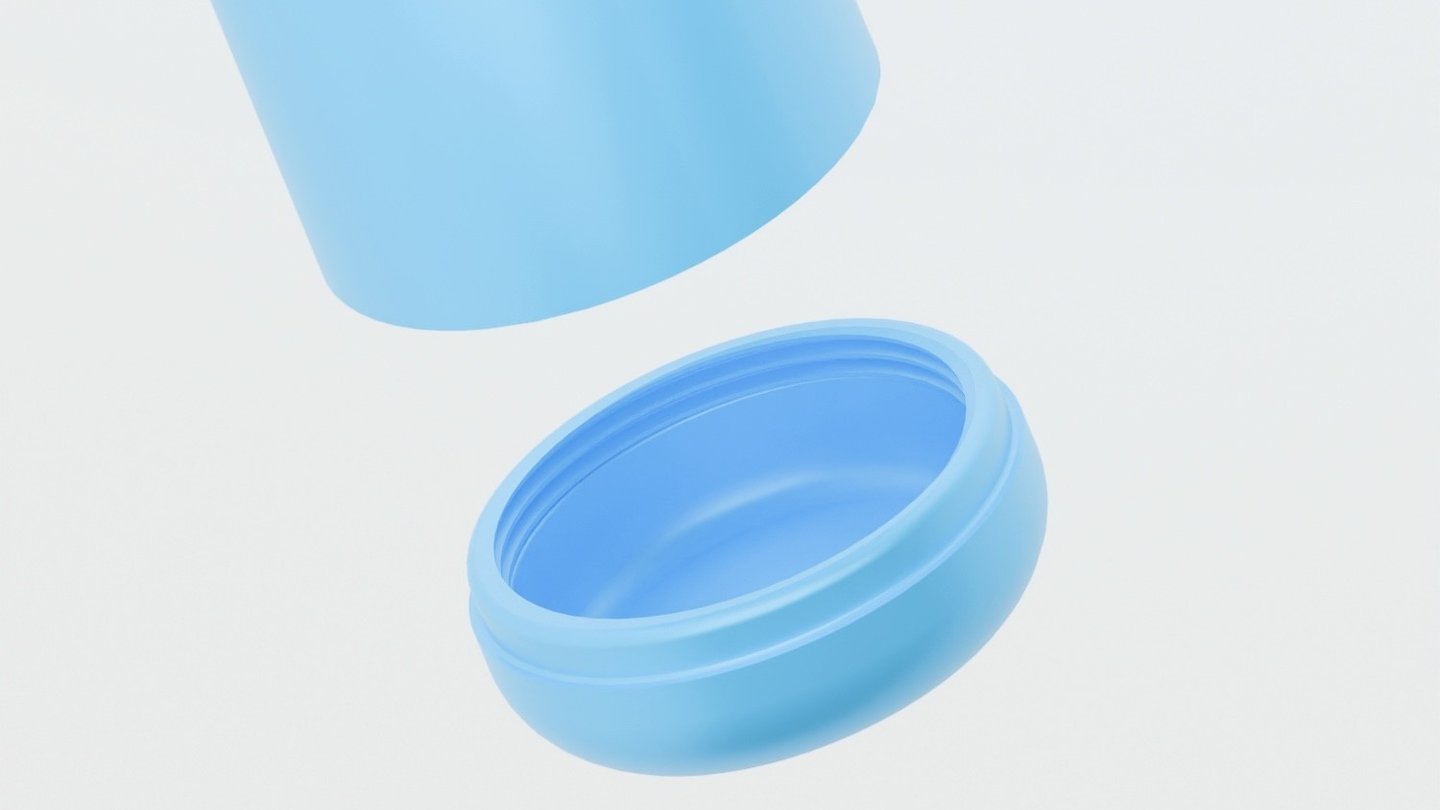 smart water bottle, extra space in the bottle to store pills and other