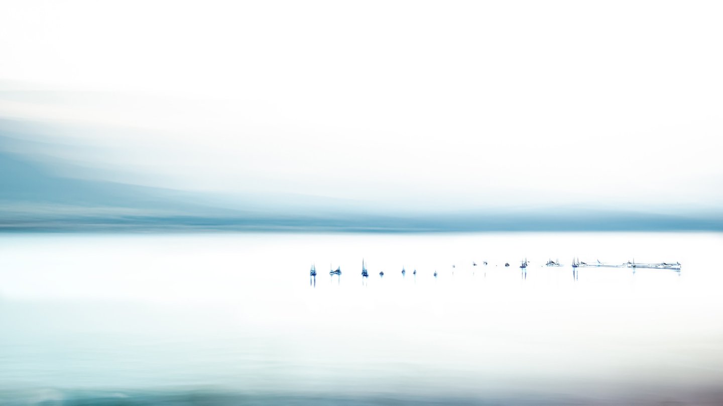 minimalisme,  horizon, high key, brume; lac de come