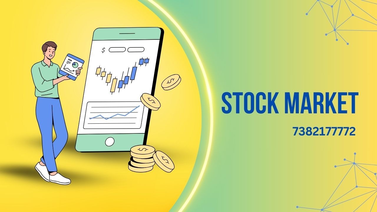 A Man showing the Stock Market Trading Chart