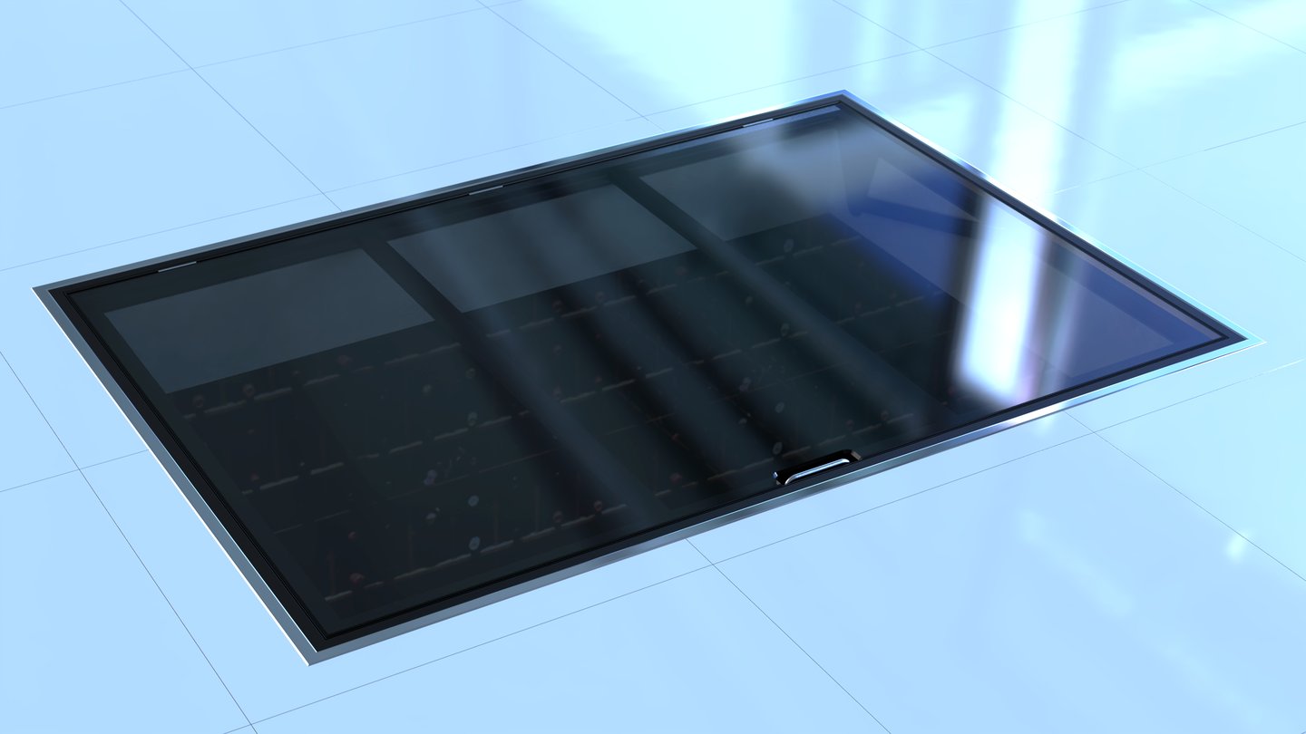 transparent cellar trap door design