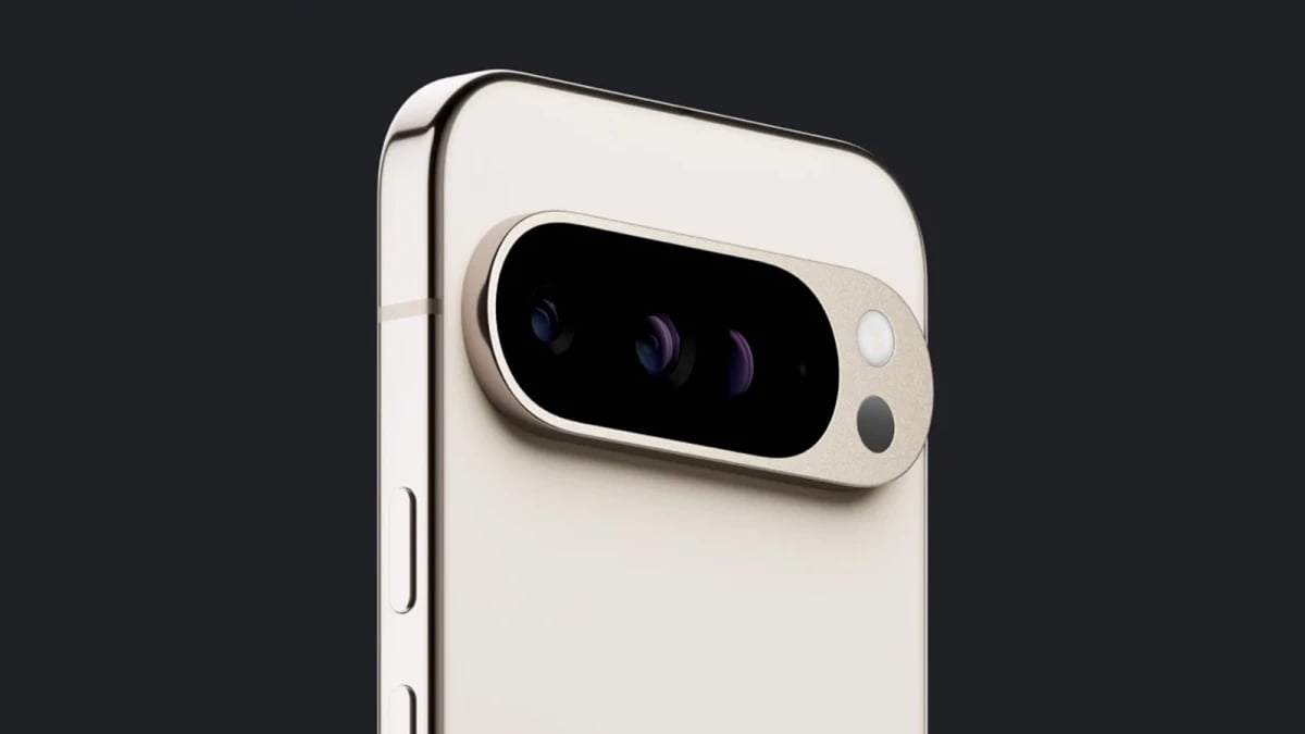 Google Pixel 9 Pro XL a close up of a camera lens on a smartphone