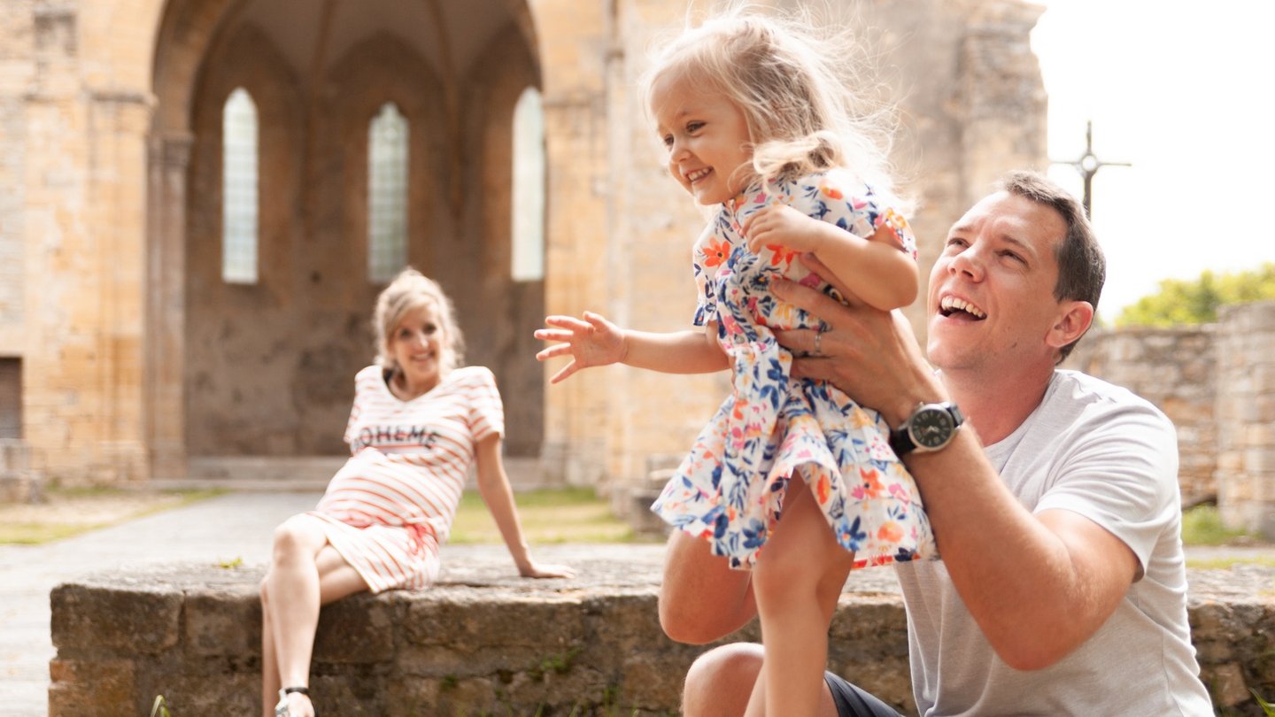 un moment en famille en beaujolais