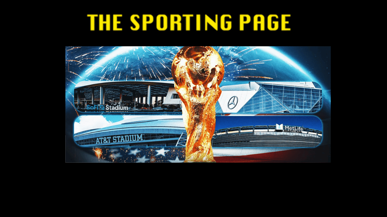 The World Cup with the major stadiums that the games will be played in during the 2026 event