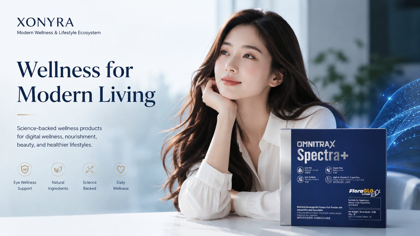 Modern screen wellness lifestyle by XONYRA