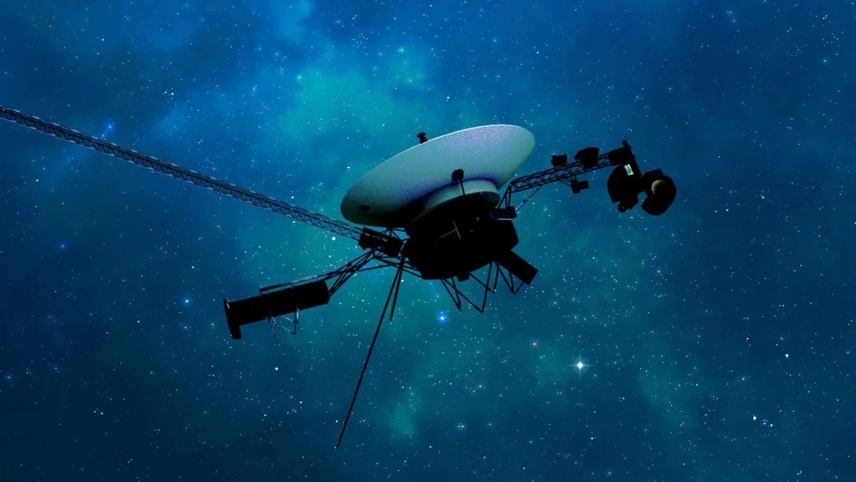 uma sonda espacial com um fundo cheio de estrelas