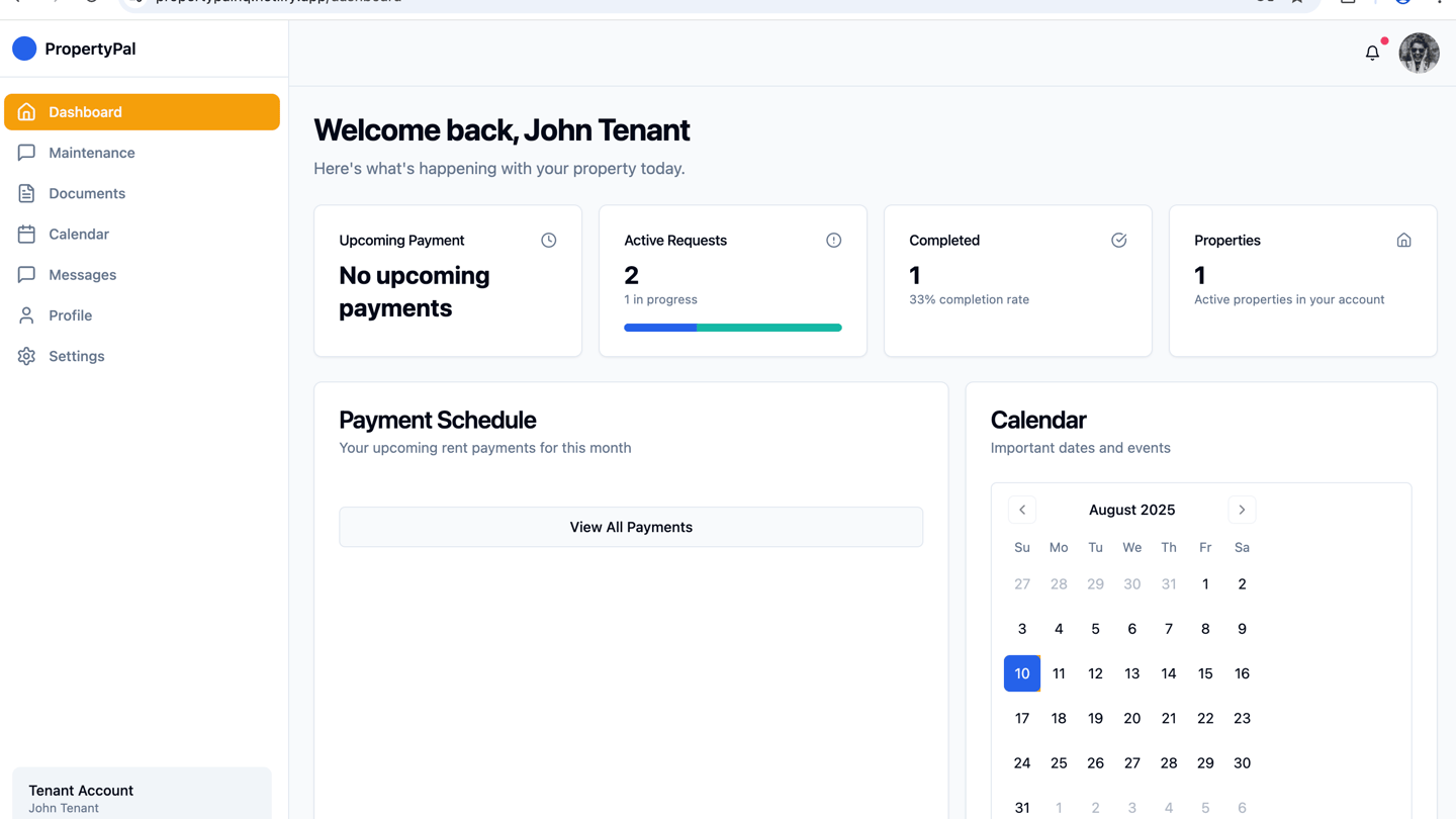a calendar rent payment schedule