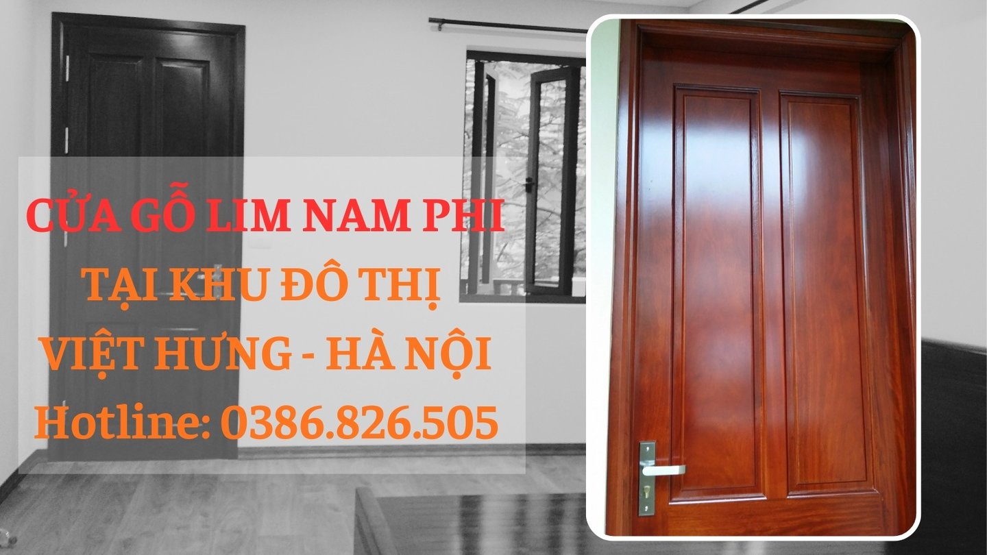 cửa gỗ lim nam phi bàn giao tại khu đô thị việt hưng