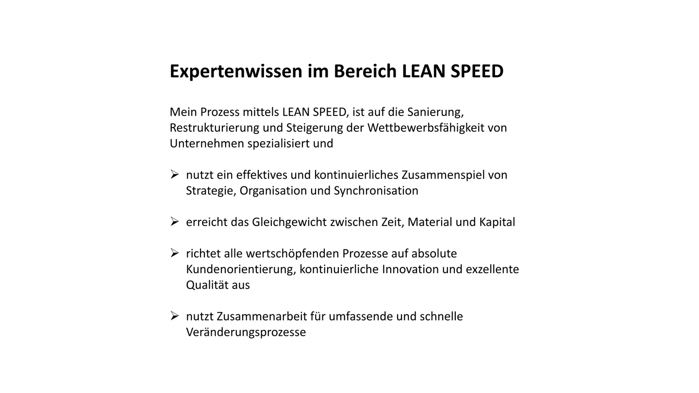 Expertenwissen im Bereich Lean Management