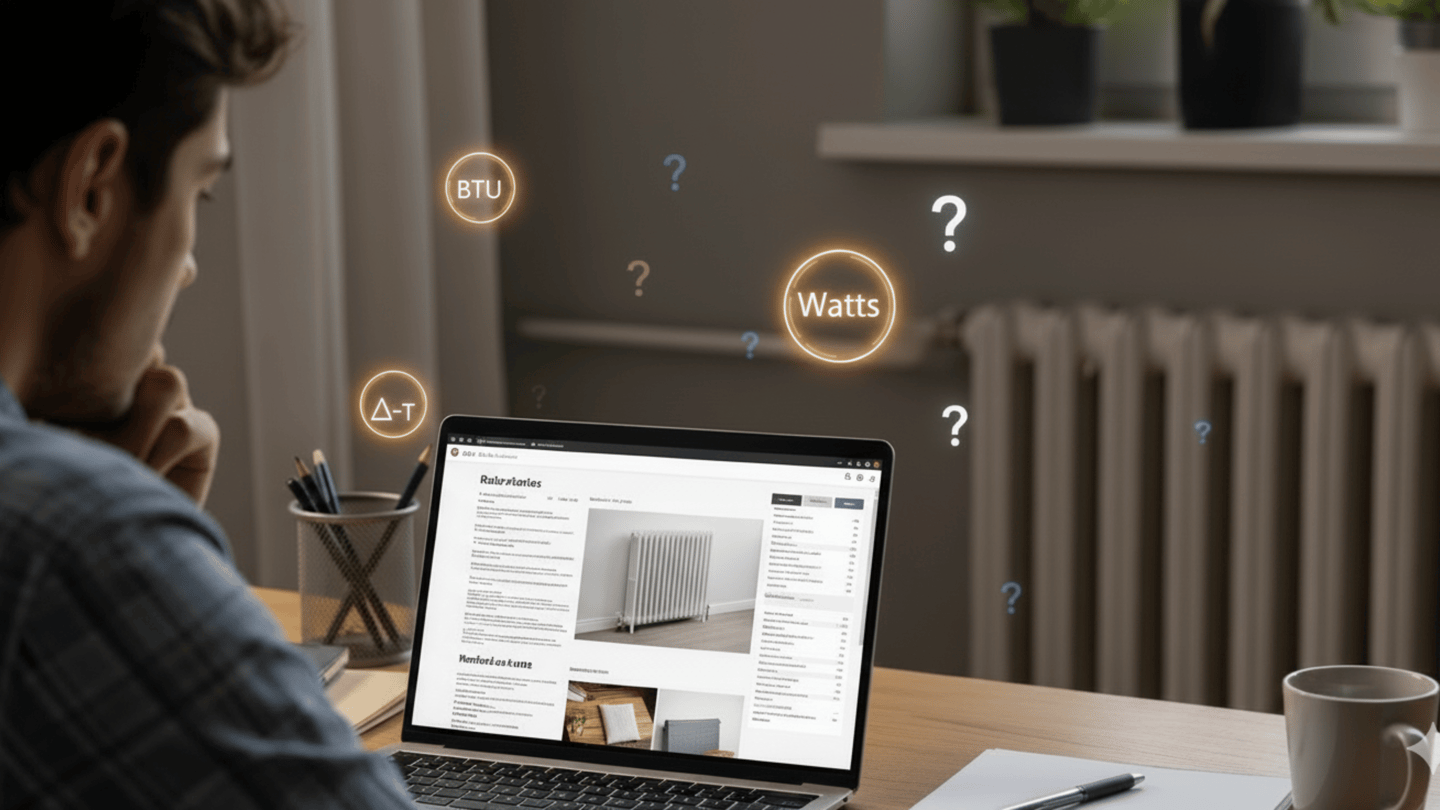 a person trying to work out heating calculations