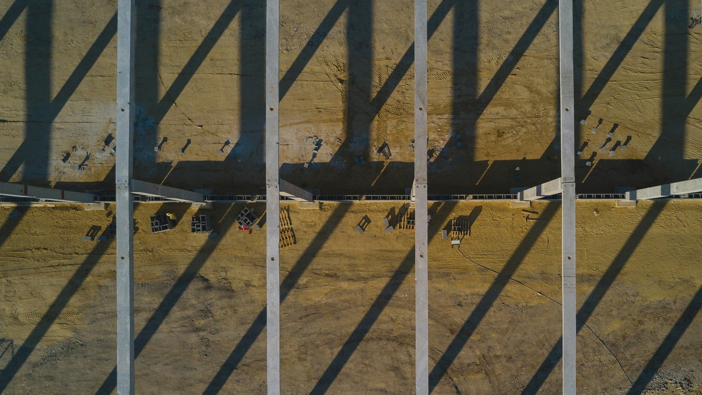 Drohnenbild und Luftaufnahme Baustelle