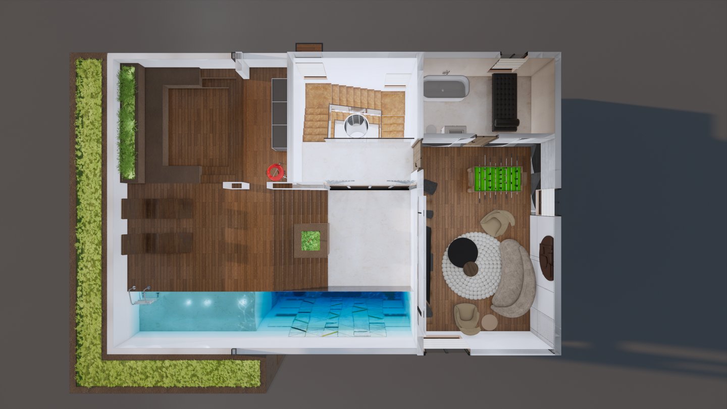 East facing villa floor plan at Fortune Hestia Sarjapur Road with modern Greek-inspired layout