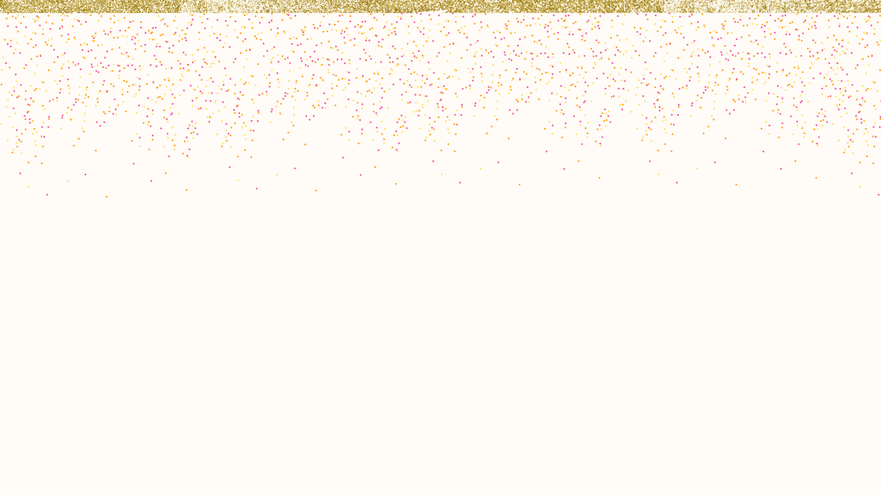 Fond lumineux avec touche d'Or en haut et pluie de couleur