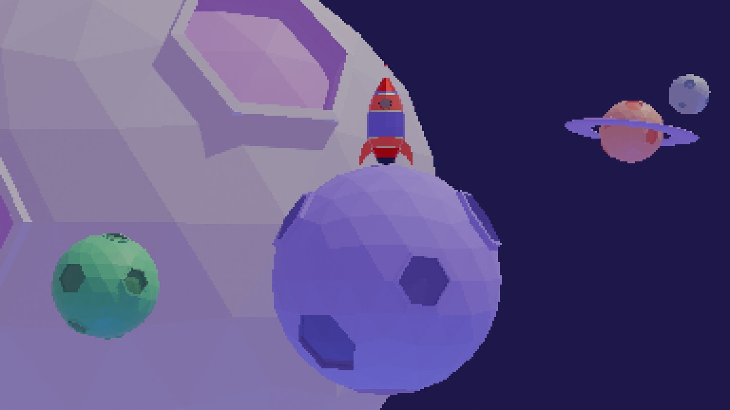 cover image for anything 3d, stylized rocket on a planet in space, pastel colors