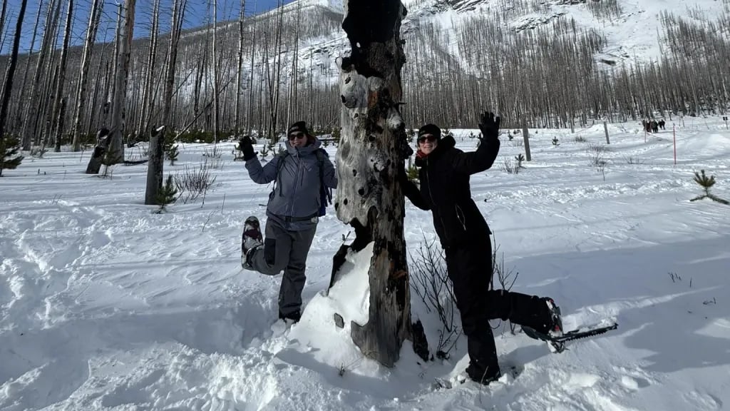 Exploring on the Waterton Winter Wonderland tour.