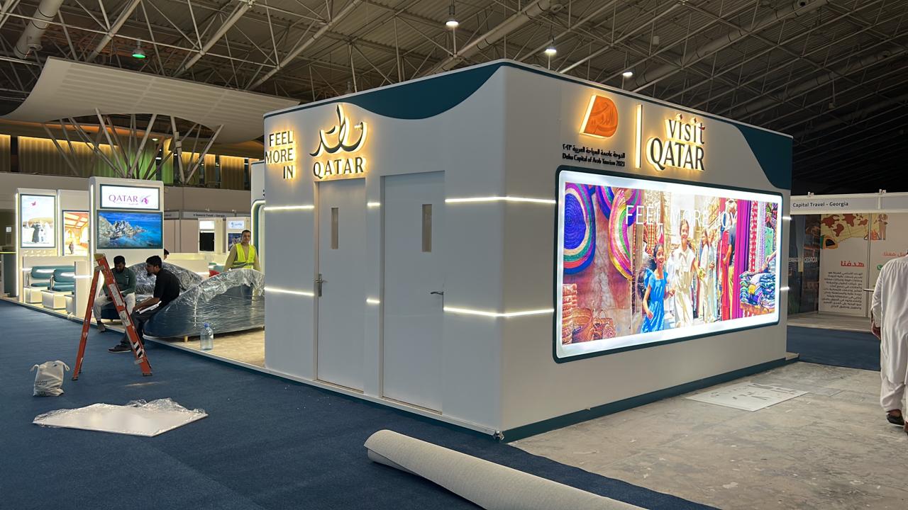 Visit Qatar activation booth