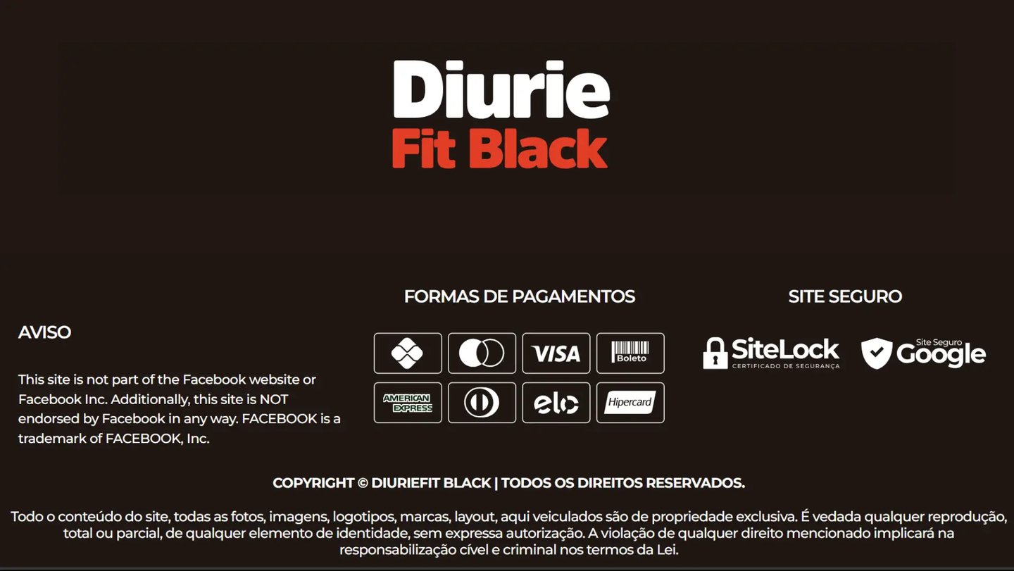 Rodapé Diurie fit black