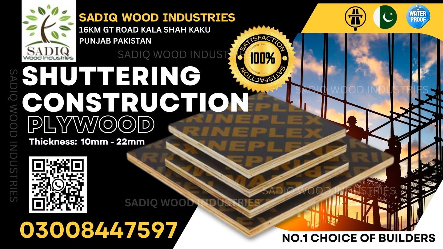 Construction Shuttering Plywood made in pakistan