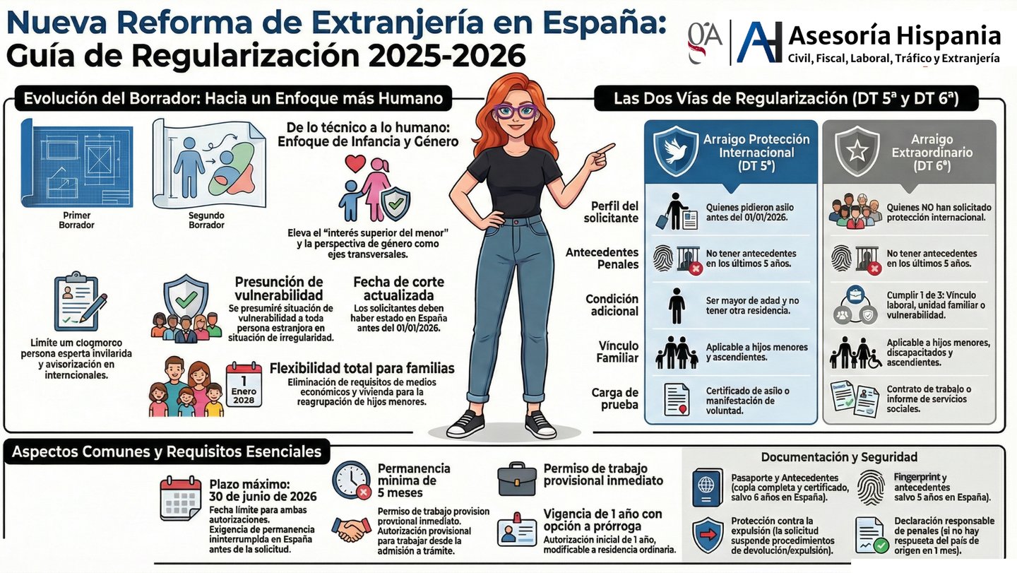Guía de la Regularización Masiva en España 2026. Segundo Borrador