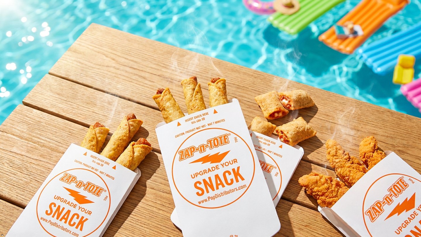Zap-n-Tote microwave crisper sleeve for hot pockets and snacks