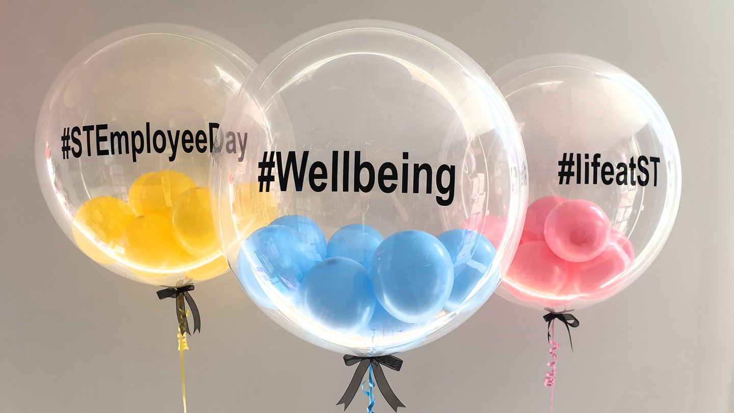 Clear branded Balloons