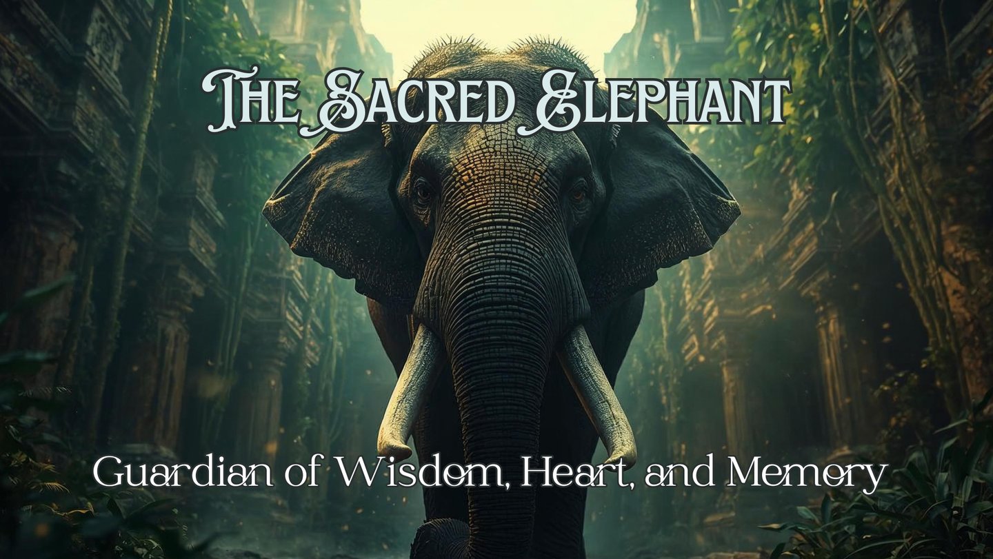 ✧ The Sacred Elephant: Guardian of Wisdom, Heart, and Memory ✧