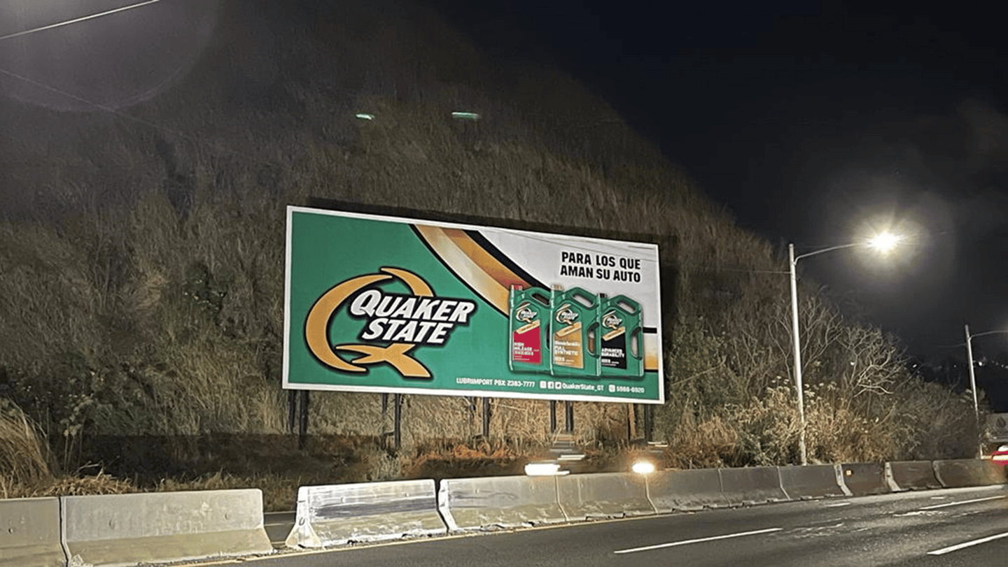 Valla 15 x 6 mts.  ruta costa sur Guatemala, vinil impreso para exteriores.