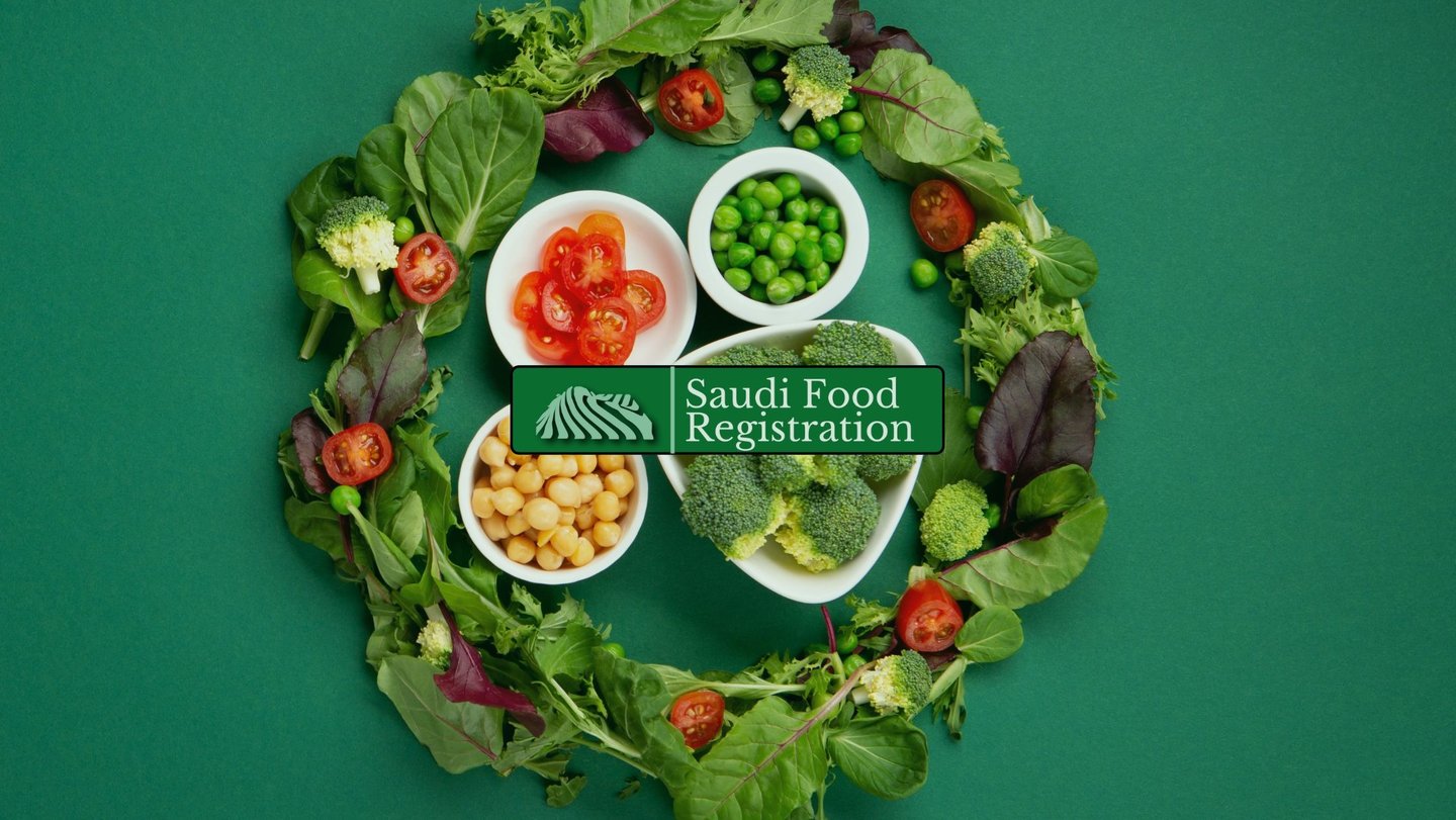 Saudi Food Registration Logo and protien and plant based foods