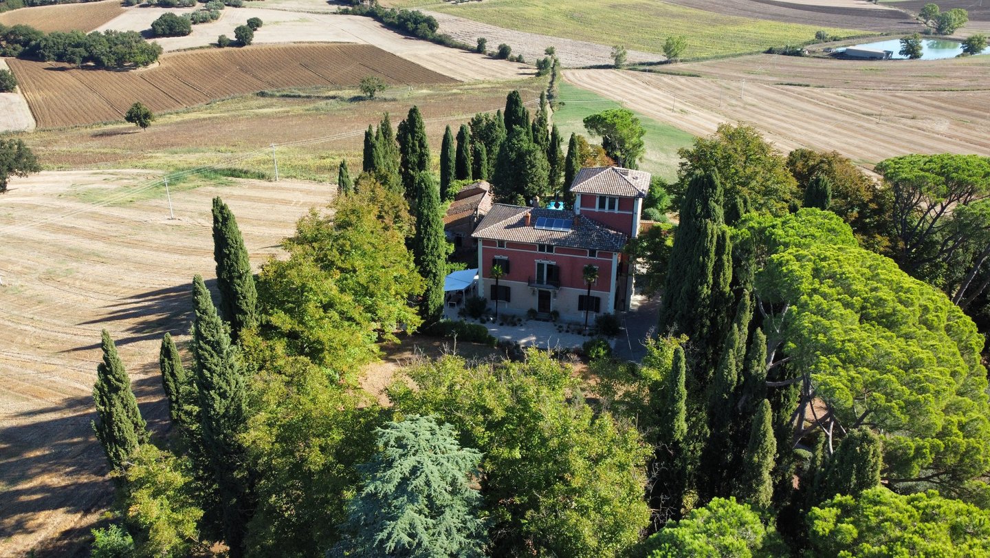 Villa Violetta - vue aérienne - domaine Cesarini
