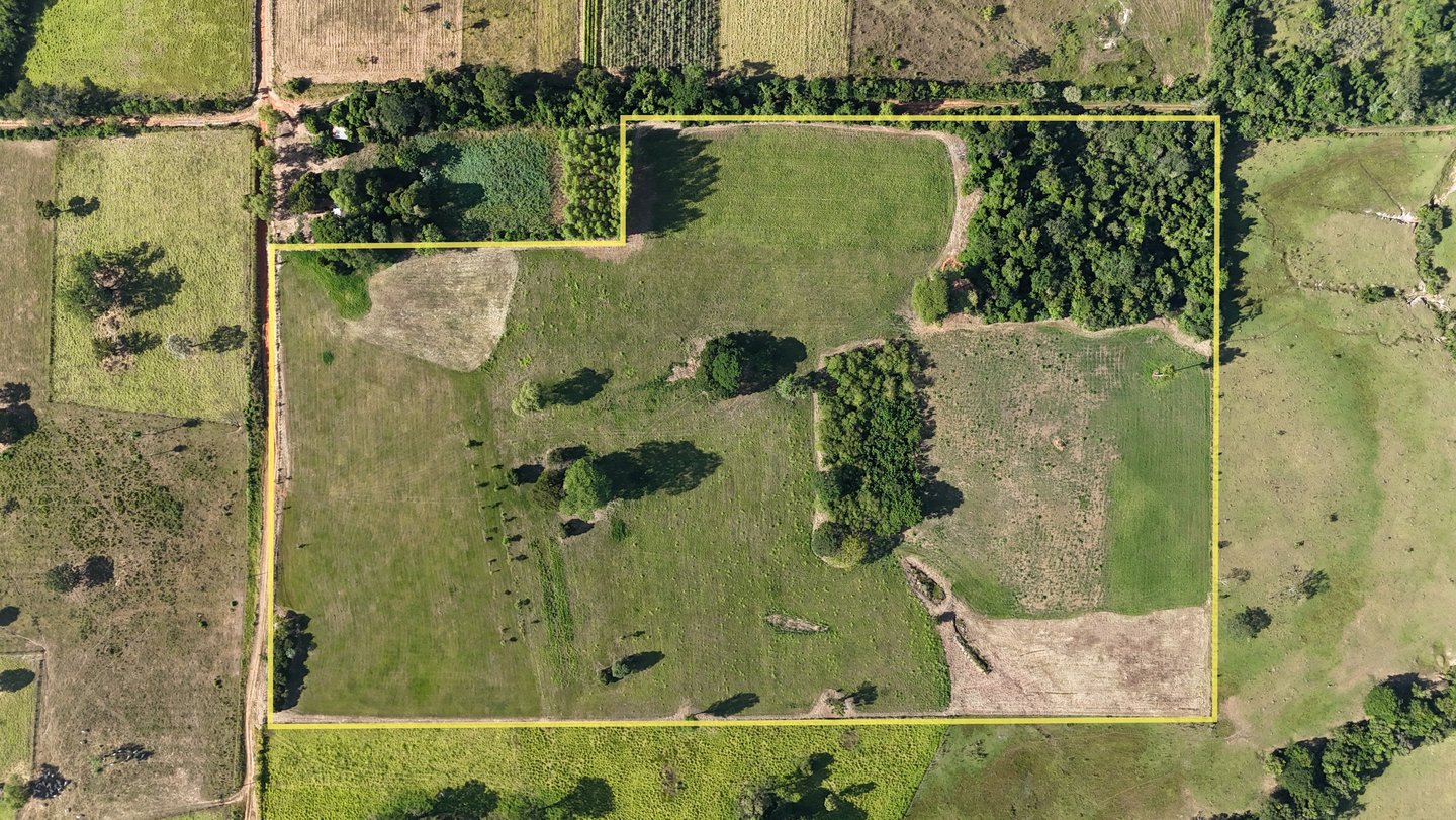 9,25 Hektar, komplett umzäunt, ideal für Pferdehaltung, ruhige Lage und 2,7 km bis Planta Urbana