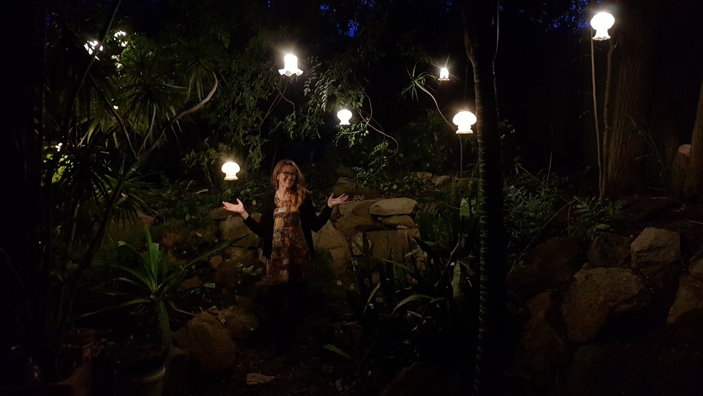re-purposed garden lights
