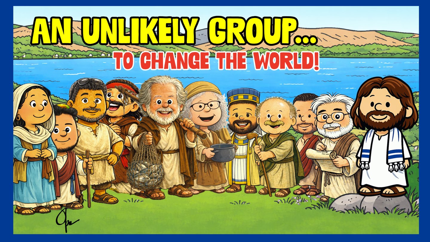 The Followers of Jesus on Beattitudes Hill