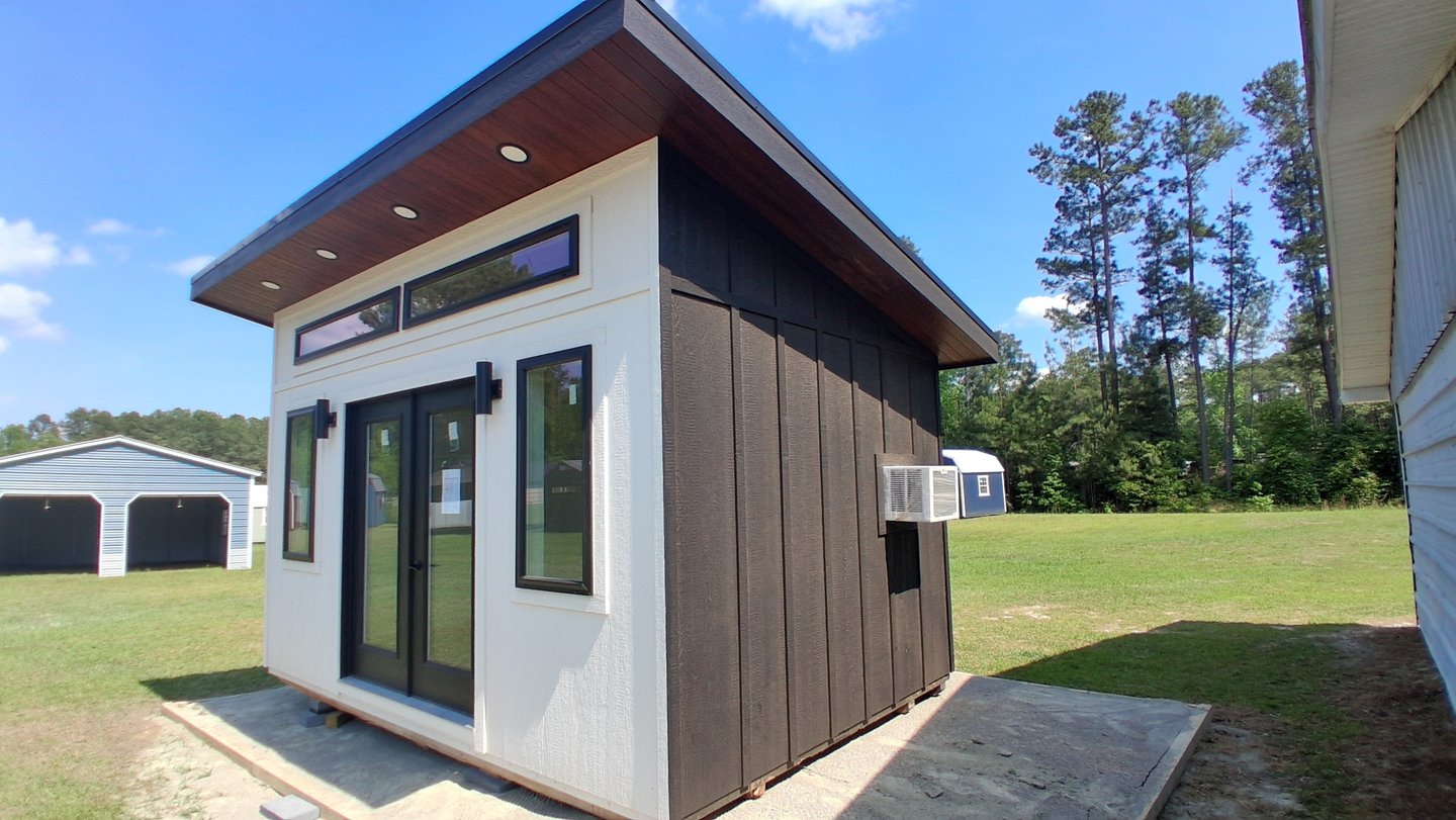 Pine View Buildings LLC 10x16 Studio finished out