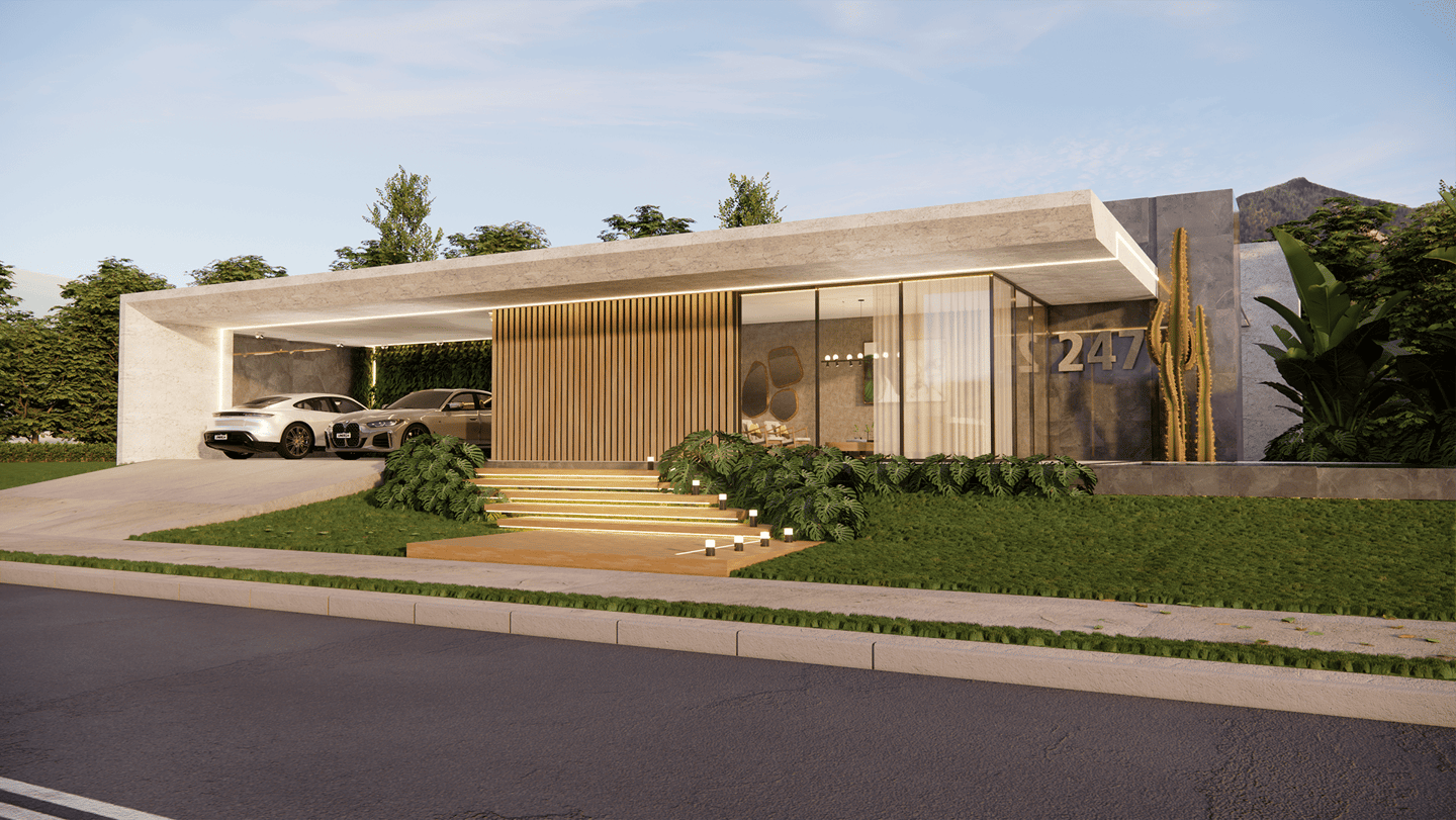 projeto de Casa térrea de condomínio