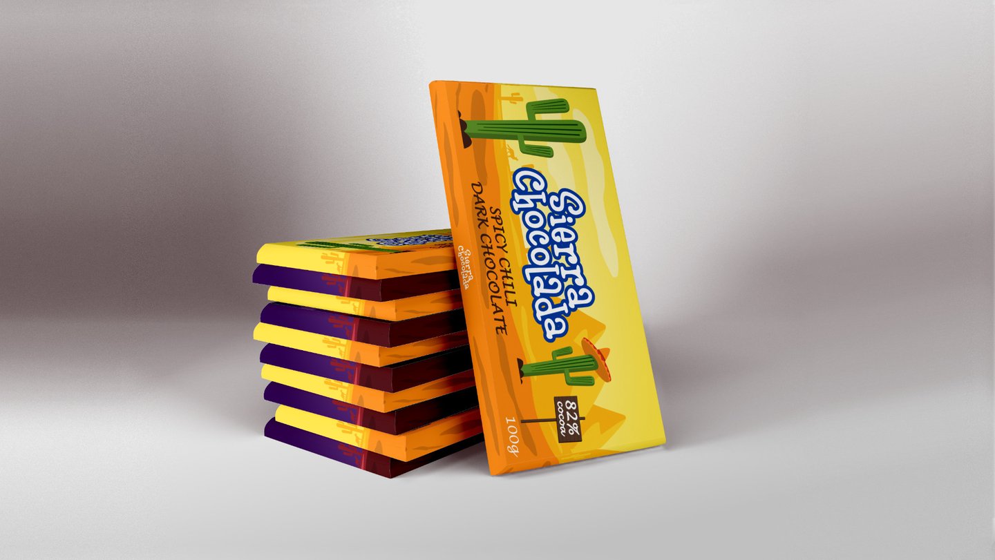 Sierra Chocolada chocolade bars stacked