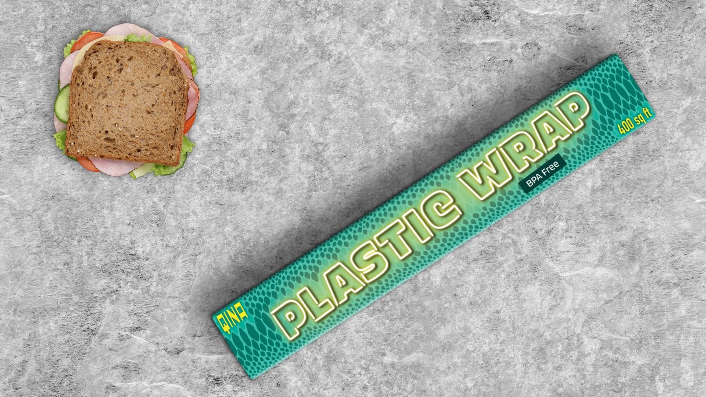 Plastic wrap packaging