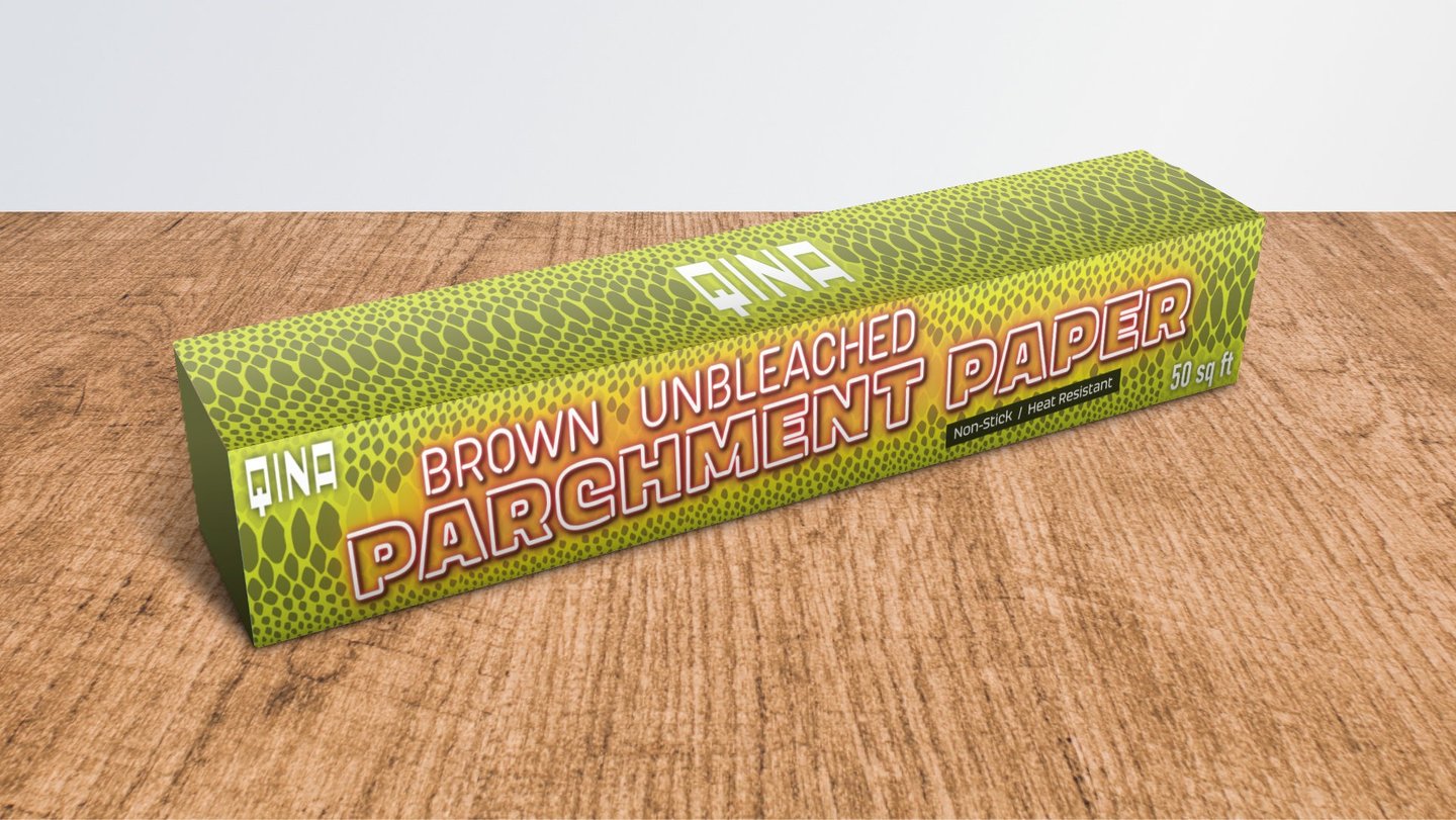 Brown parchment paper packaging
