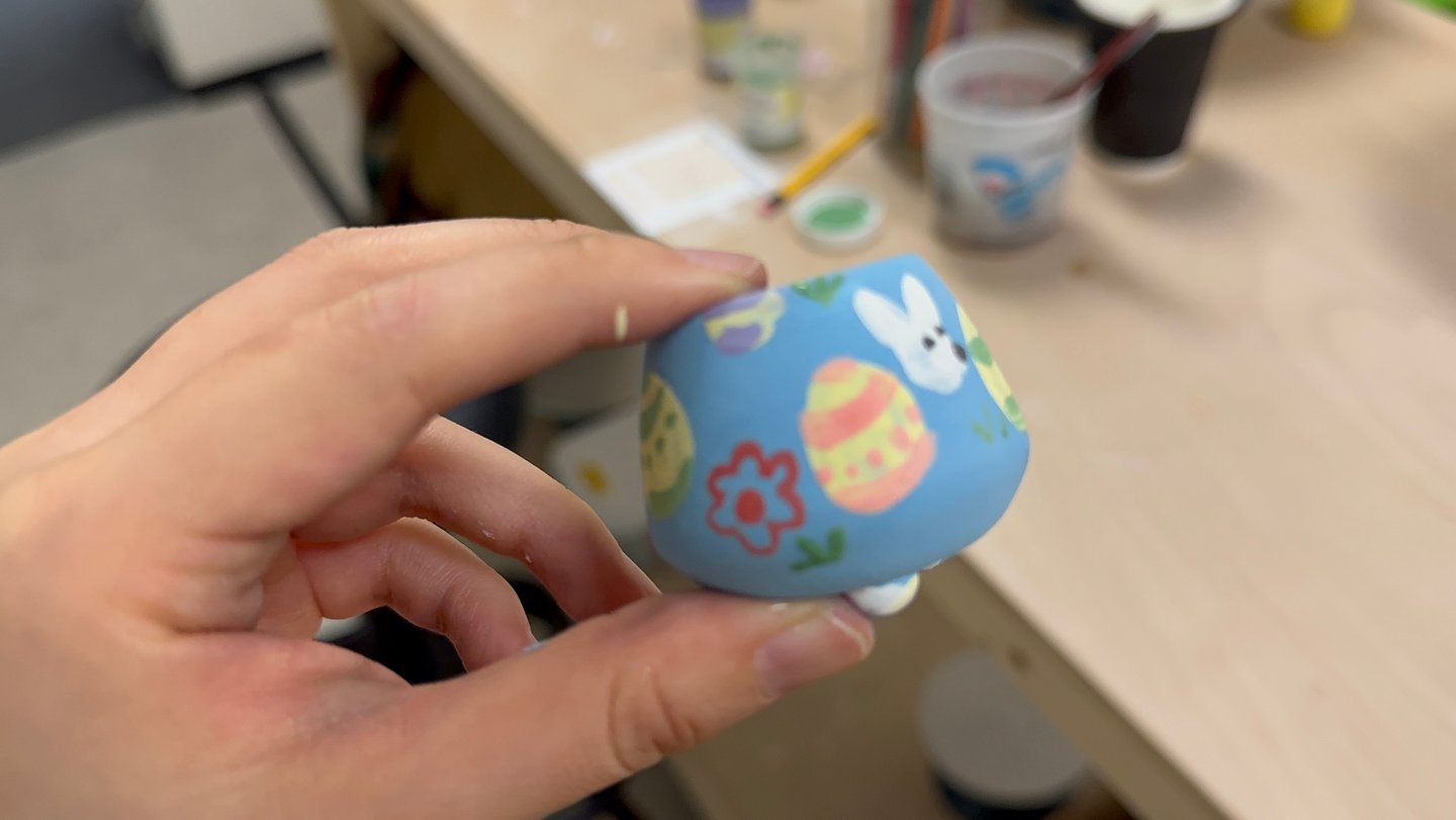 Seasonal themed art activities like easter and halloween