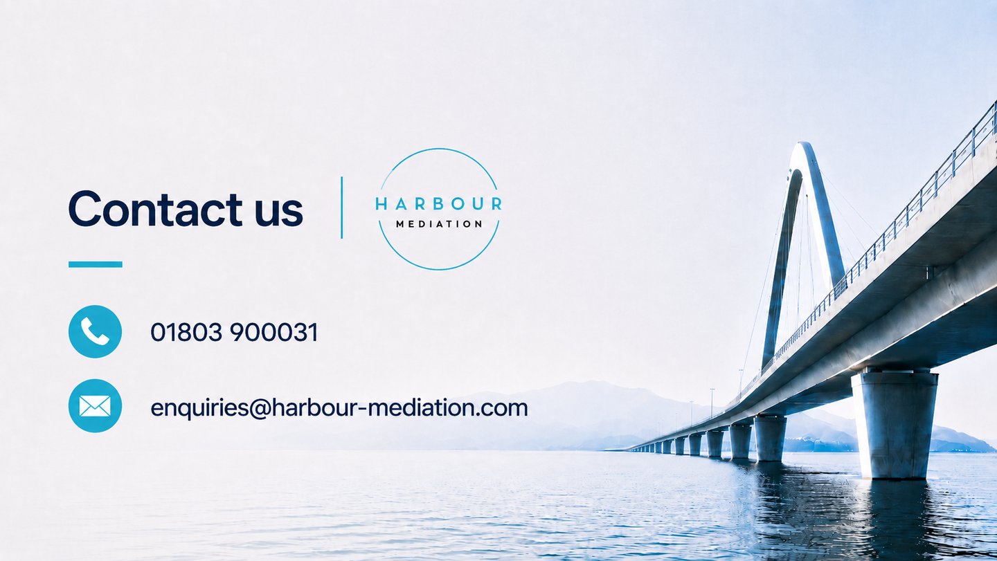 Contact Harbour Mediation for dispute resolution via mediation Devon & nationwide