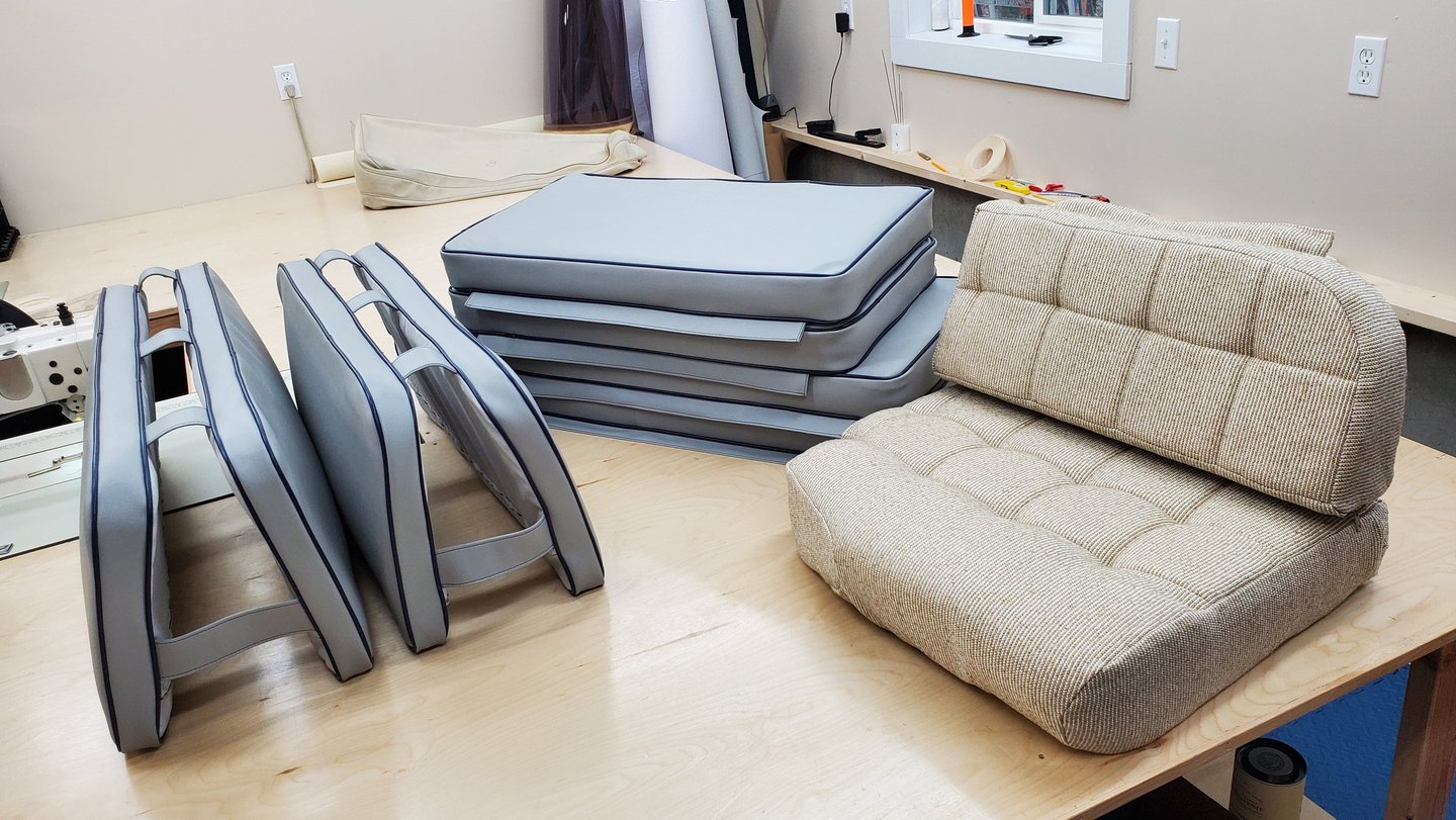 Exterior and interior boat cushions 