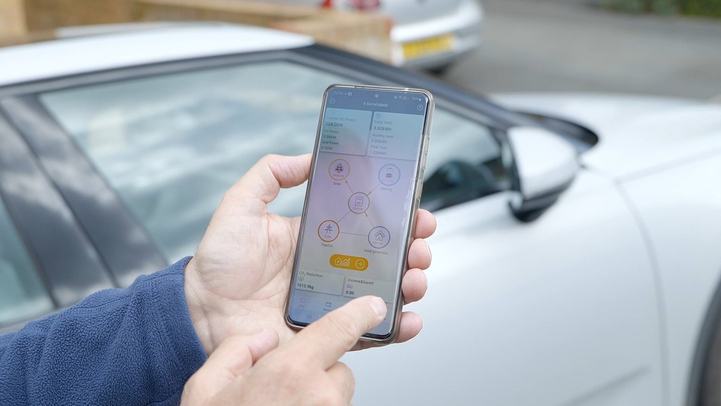 Solar App all controlled by mobile phone in their hand