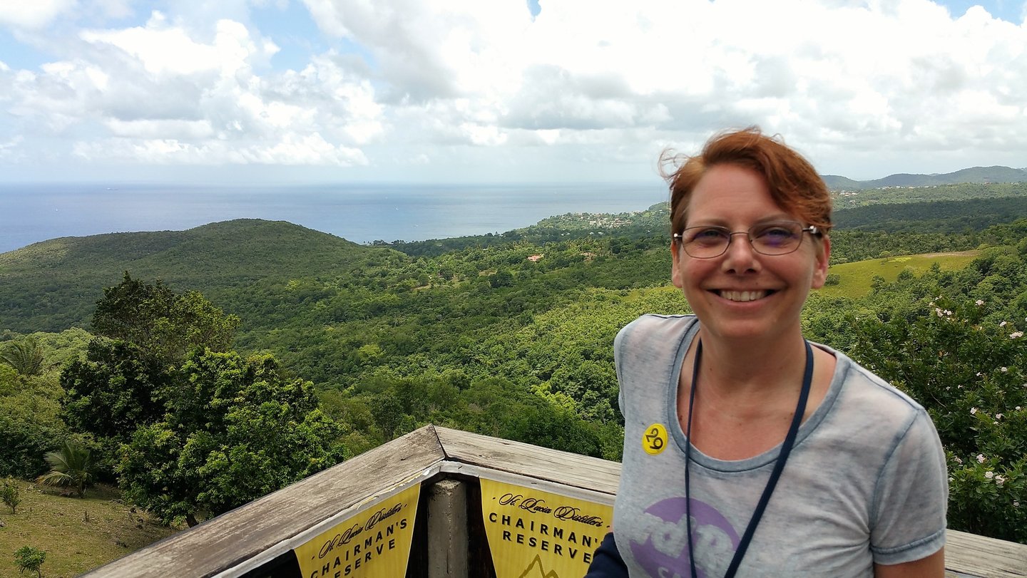 Lady Michelle loves St. Lucia