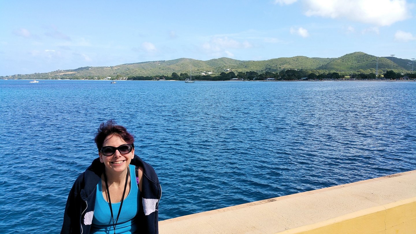 Lady enjoys the Sun in St. Croix, U.S.V.I.