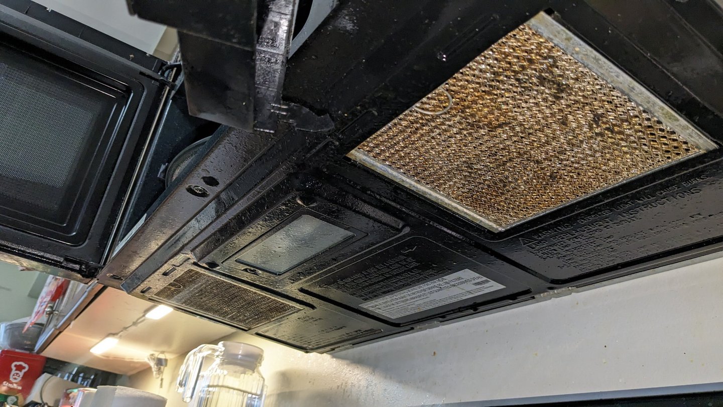 OTR microwave bottom filter dirty