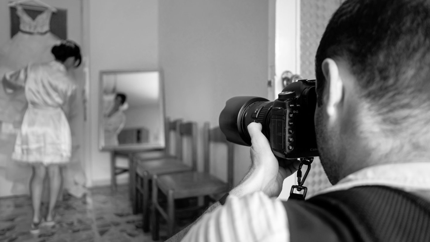 fotografo con sposa