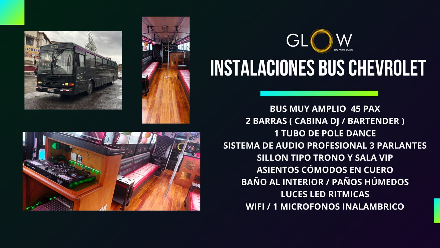 INSTALACIONES GLOW BUS CHEVROLET CHIVA